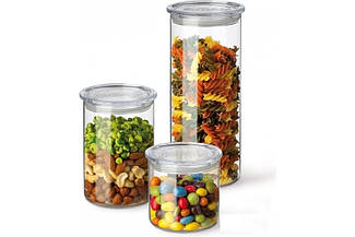 Набор банок для хранения 3 шт (1,4л, 0,8л, 0,5л) Simax s185