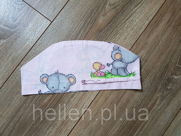 Принтована медична шапочка "Слоник", фото 1