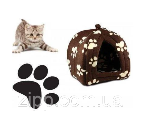 Портативна підвісна м'яка будка для собак і котів Pet Hut, Будиночок для домашніх Пет Хат