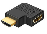 Адаптер HDMI 270 градусов с разъемом папа-мама переходник горизонтальный ХДМИ