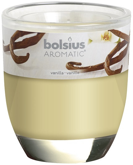 Свічка ваніль ароматична у склі (72-67Б VAN)