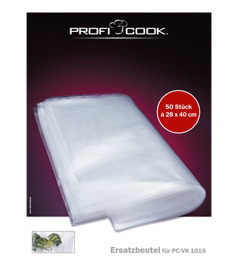 Пакети 28х40 см. для вакууматорів Profi Cook PC-VK: 1080;1133;1134;1146;1015