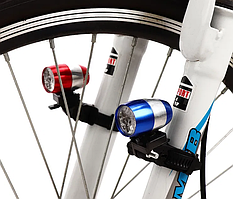 Вело ліхтар габарить міні на вилку велосипеда 6 led з кріпленням