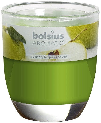 Свічка яблуко ароматична в склі Bolsius (72-91Б GAP)