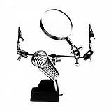 Третя рука тримач з лупою JM-506 2,5Х, фото 2