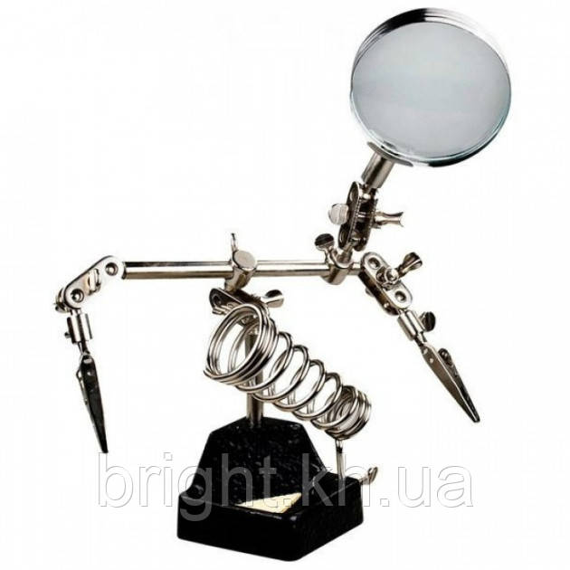 Третя рука тримач з лупою JM-506 2,5Х, фото 1