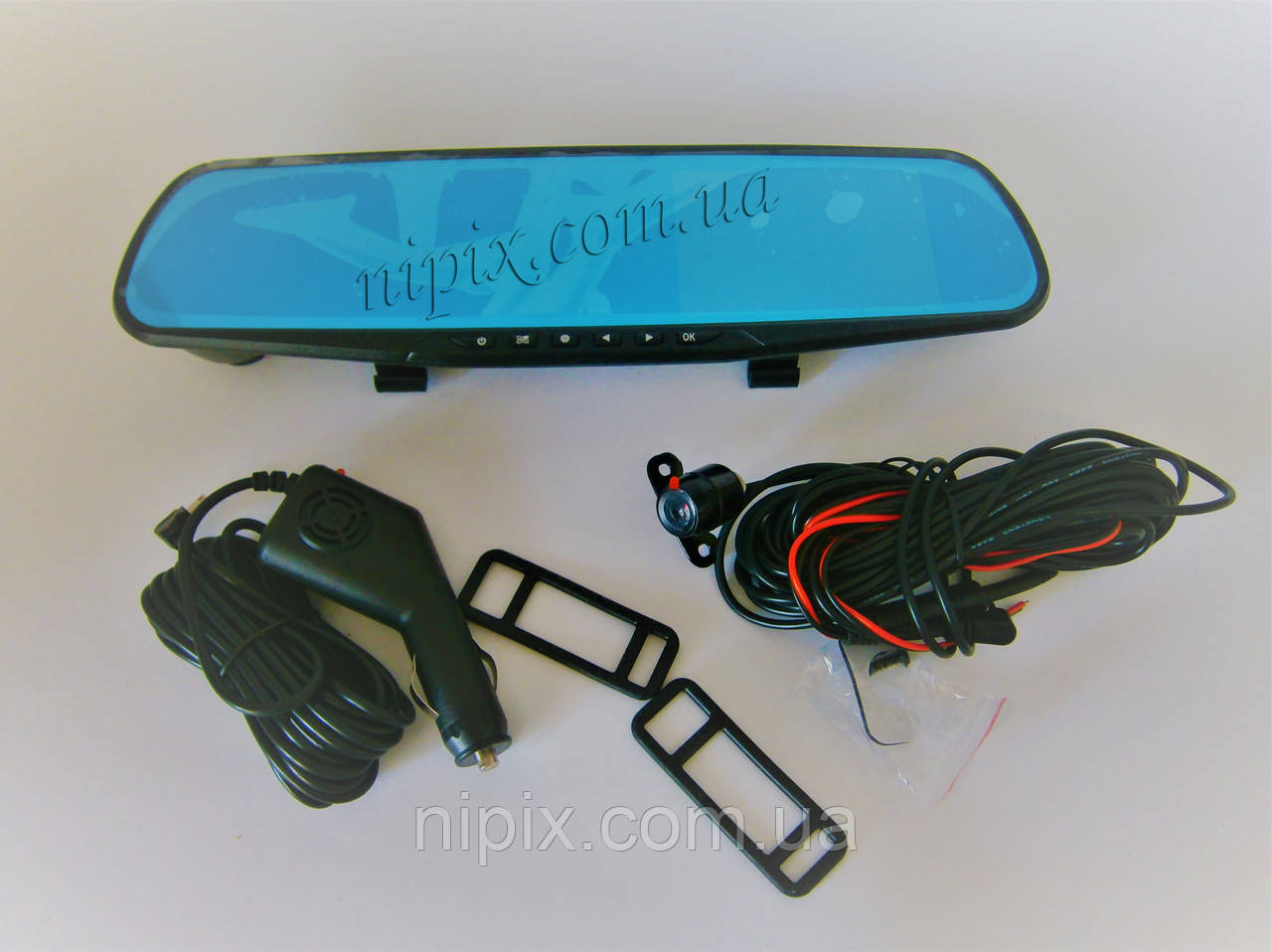 Автомобільний відеореєстратор-дзеркало заднього виду з додатковою камерою - DVR-138W