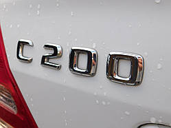 Емблема напис багажника Mercedes C200 тип2