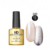 Гель лак Кошачий глаз 017 Фиолетовый Золотой HD Hollywood 8 ml