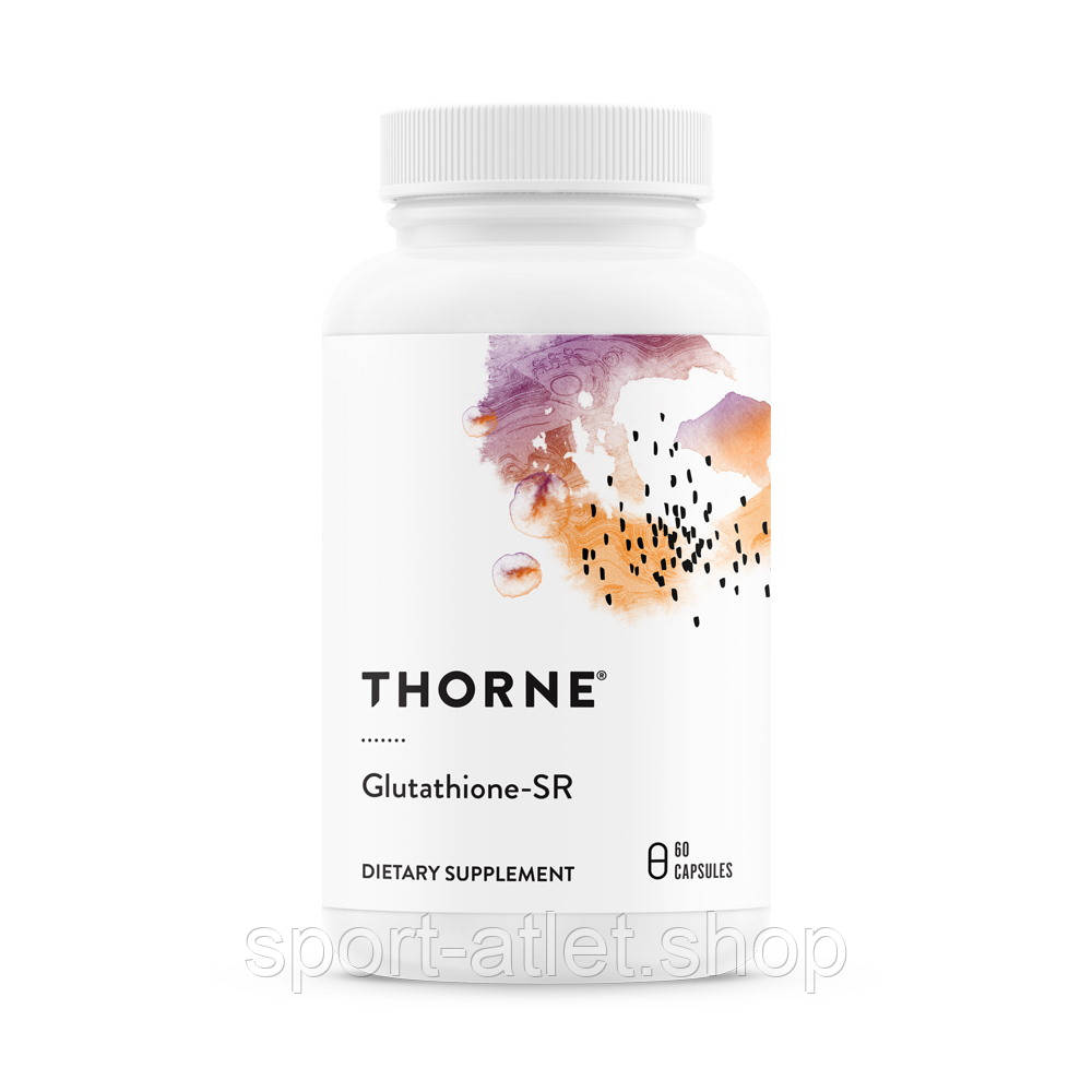 Натуральна добавка Thorne Glutathione-SR, 60 капсул