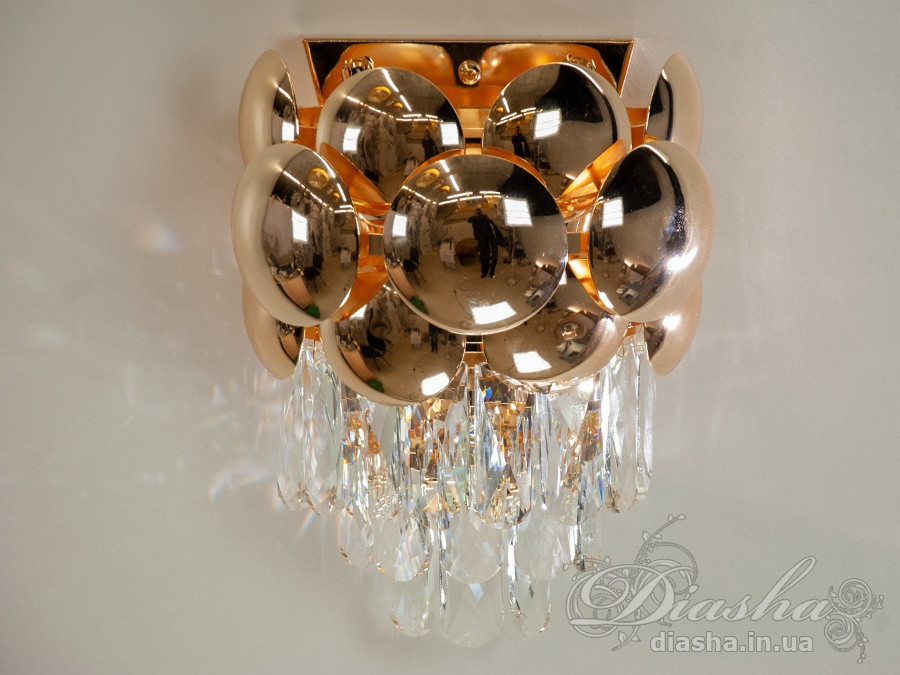 Бра з кришталем Diasha QS6608/B-2-G