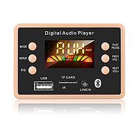 Вбудований MP3 плеєр з Bluetooth, FM модуль, підсилювач, USB, microSD, Медіацентр 5-12v AAR000716