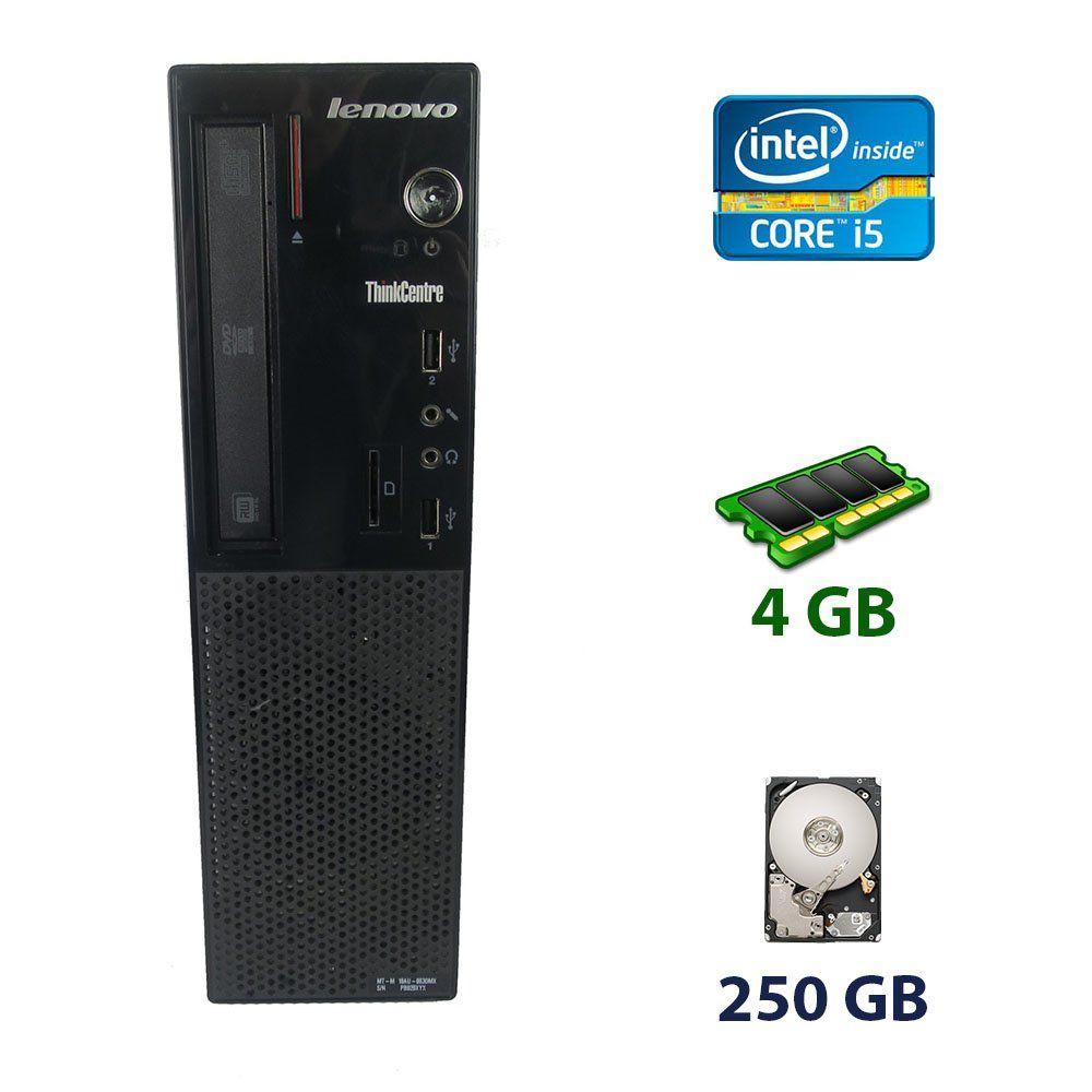 Lenovo ThinkCentre E73 SFF / Intel Core i5-4460S (4 ядра по 2.9 — 3.4 GHz) / 4 GB DDR3 / 250 GB HDD