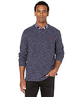 Светр U.S. POLO Long Sleeve Space Dye Classic Navy, оригінал. Доставка від 14 днів