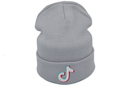 Шапка Hip Hop Shop Tik Tok 55-59 см світло-сіра (H-08118-165), фото 1