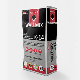 Клей WALLMIX K-14 для керамограніта і підлог з підігрівом 25кг