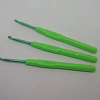 Крючки для вязания алюминиевые с пластмассовой ручкой 4 мм