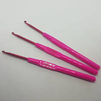 Крючки для вязания алюминиевые с пластмассовой ручкой 5 мм