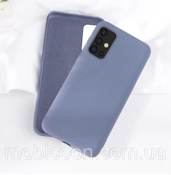 Чохол Silicone Case full для Samsung Galaxy A51 A515F Lavander Grey (самсунг а51)