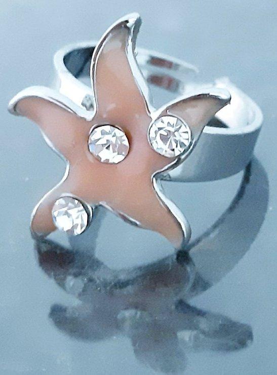 Каблучка Neoglory. Родій. Камені: циркон та емаль. Є: 17р роз'єм