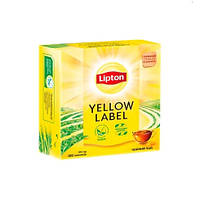 Чай Липтон 100 пакетиков Yellow Label чёрный