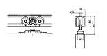 Фурнітура для дерев'яних розсувних дверей Perlan 140 Geze (Німеччина), фото 2