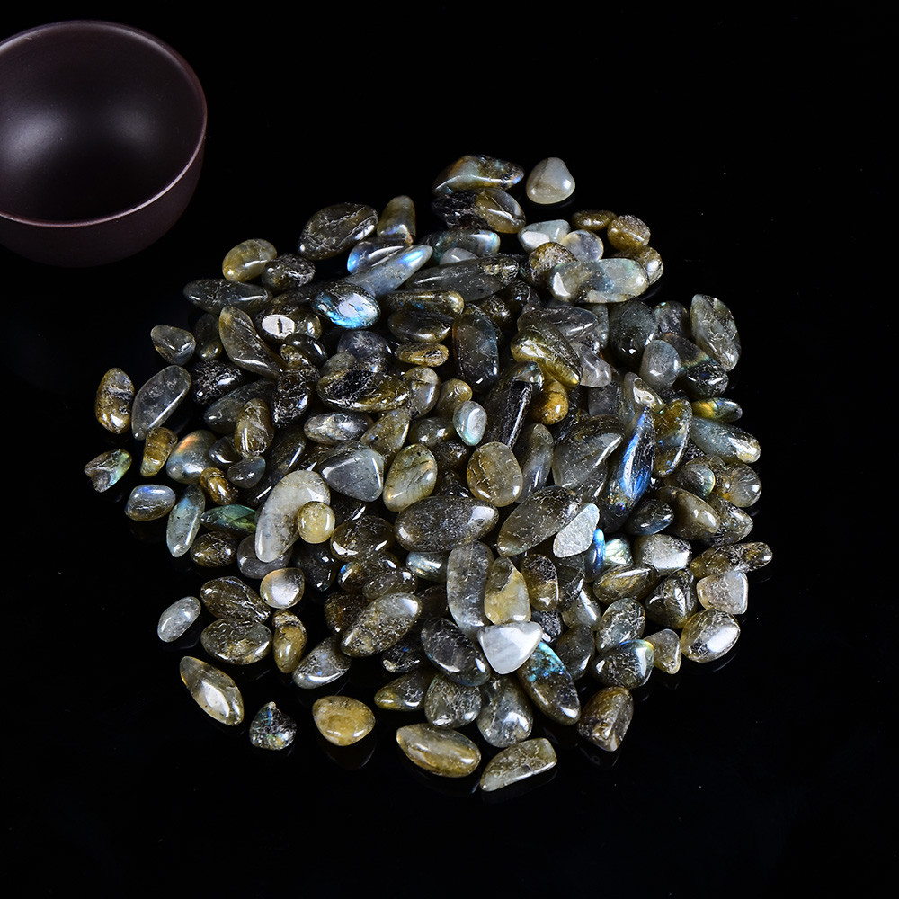 Натуральный камень крошка Лабрадорит 7-20 мм (10 грамм) гладкий. Натуральний камінь скол Лабрадоріт - фото 1 - id-p1262257908