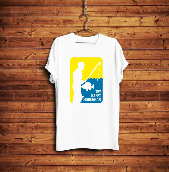Чоловіча футболка "the happy fisherman" Push IT