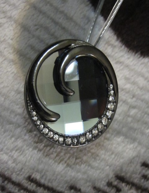 Магніт-підхоплювач для штор ручної роботи «завиток» графітовий, фото 1