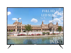 Функціональний Телевізор Liberton 24" FullHD/DVB-T2/USB