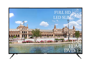 Функціональний Телевізор Liberton 32" FullHD/DVB-T2/USB