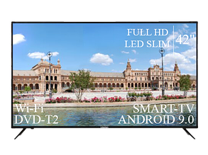 Функціональний Телевізор Liberton 42" Smart-TV/Full HD/DVB-T2/USB Android 13.0