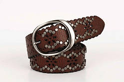 Ремінь RERUSHI з натуральної шкіри (ручна робота) 01513