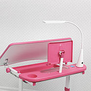 Регульована парта зі стільчиком BAMBI M 4428-8 рожевий з ящиком і підставкою для книг, фото 4