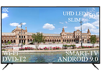 Современный Телевизор Liberton 50" Smart-TV//DVB-T2/USB АДАПТИВНЫЙ UHD,4K/Android 13.0