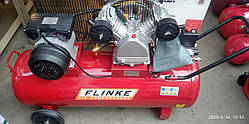 Компресор FLINKE 100 л, 3 кВт, 220 В, 8 атм, 500 л/хв, 2 циліндра. Польща
