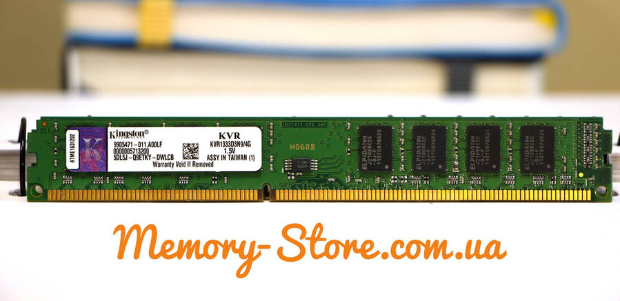 Оперативна пам'ять для ПК Kingston DDR3 4Gb 2Rx8 PC3-10600 1333MHz Intel і AMD, б/в, фото 1