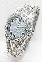 Годинники жіночі наручні Rolex (Ролекс), сріблясті ( код: IBW476S )