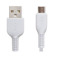 Кабель Hoco X20 micro USB довжина 3 метрa Білий