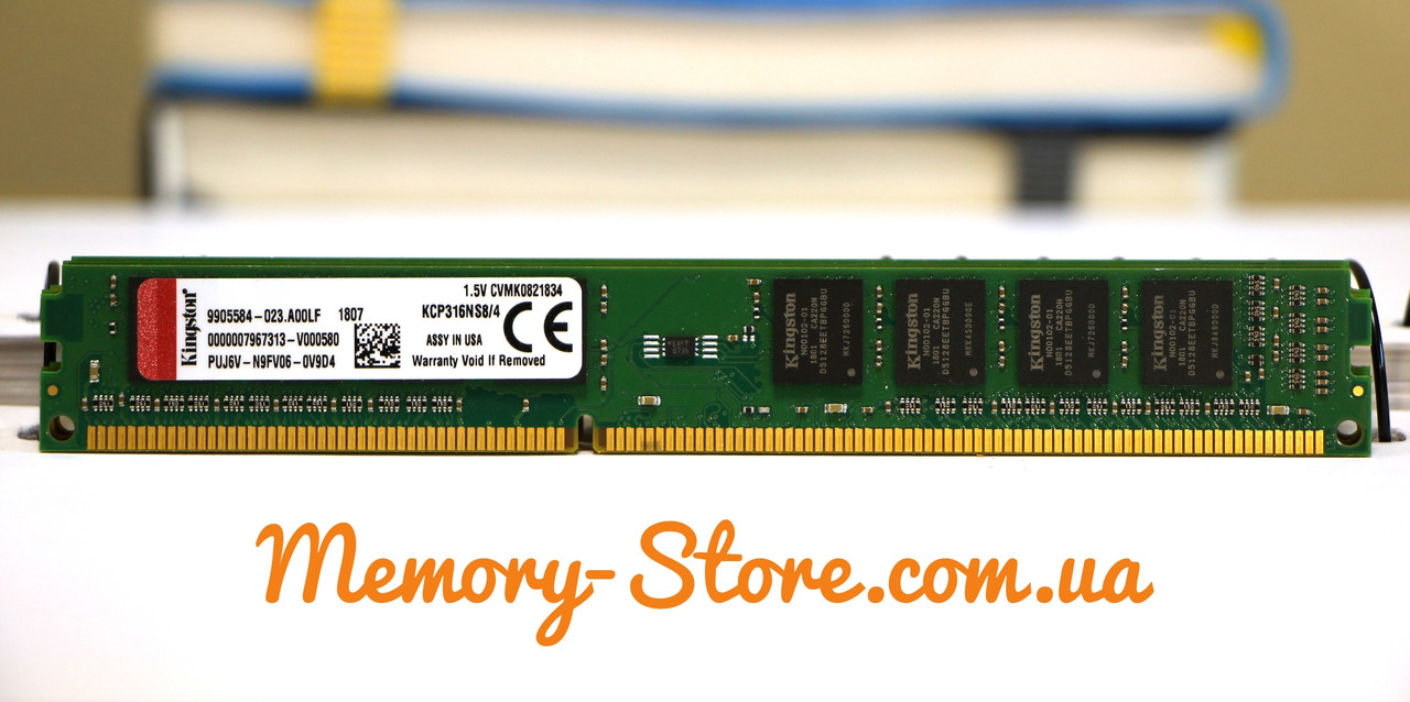 Оперативна пам'ять для ПК Kingston DDR3 4Gb 1Rx8 PC3-10600 1333MHz Intel і AMD, б/в