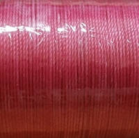 Нитка вощеная для шитья по коже 0,45 мм S071 148 м малиновый цвет Galaces круглая нить (4452)