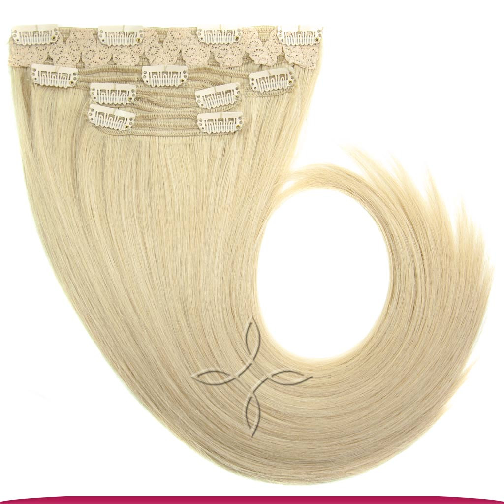Натуральне Слов'янське Волосся на Заколках 55-60 см 110 грам, Блонд №22B