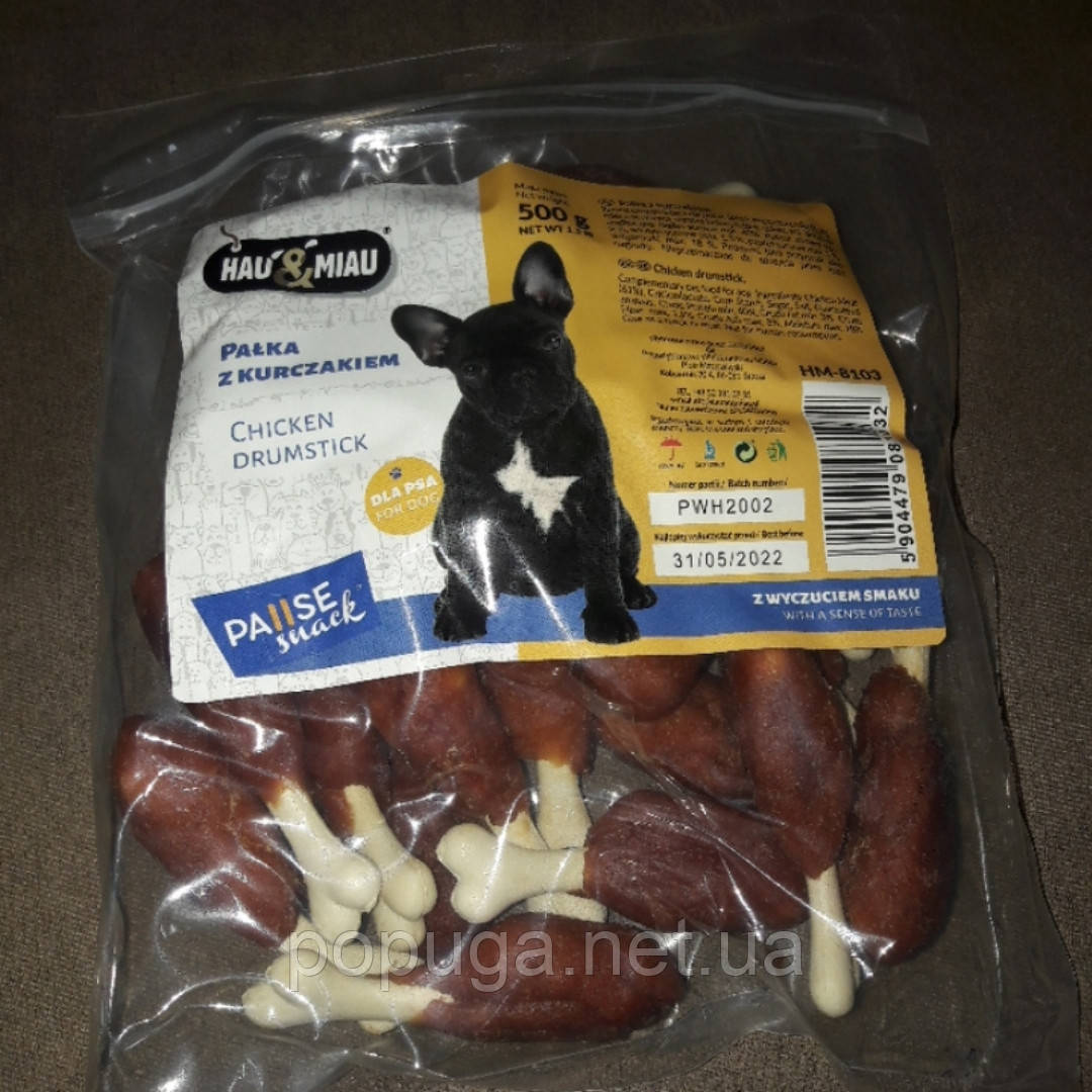 Ласощі для собак PAUSE snack БЕДРО куряче на кальцинованій кісточці, 500 г, фото 1