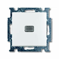 Вимикач 1 кл. з підсвічуванням альпійський білий ABB Busch Jaeger (2006/1 UCGL-94-507)