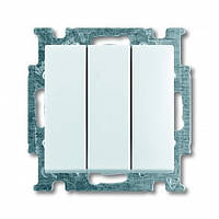 Вимикач 3 кл. альпійський білий ABB Busch Jaeger (106/3/1 UC-94-507)