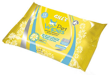 Серветки гігієнічні GILL'S Pocket Chamom, кишенькові, 15шт/уп  ціна за уп.