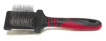 Пуходерка двостороння, велика 8х20,5см