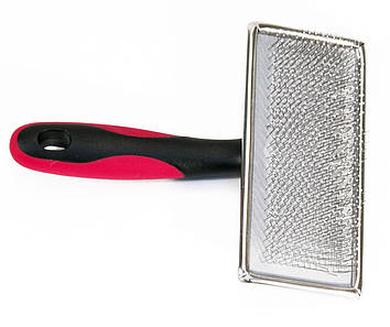 Пуходерка з напиленням, велика, для довжин. вовни, 11,2x14,2см,