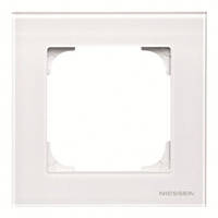 Рамка 1-а ABB Niessen Sky біле скло (8571 CB)
