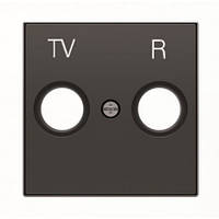 Накладка розетки TV+R кінцевий ABB Niessen Sky чорний оксамит (8550 NS)